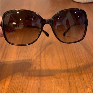 Oversized Chanel Sunglasses - Chain Detail